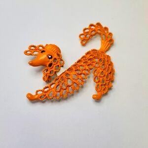 Orange dog pin
